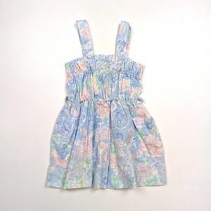 Vintage Washington Square Blue Floral Sundress Sz 3T